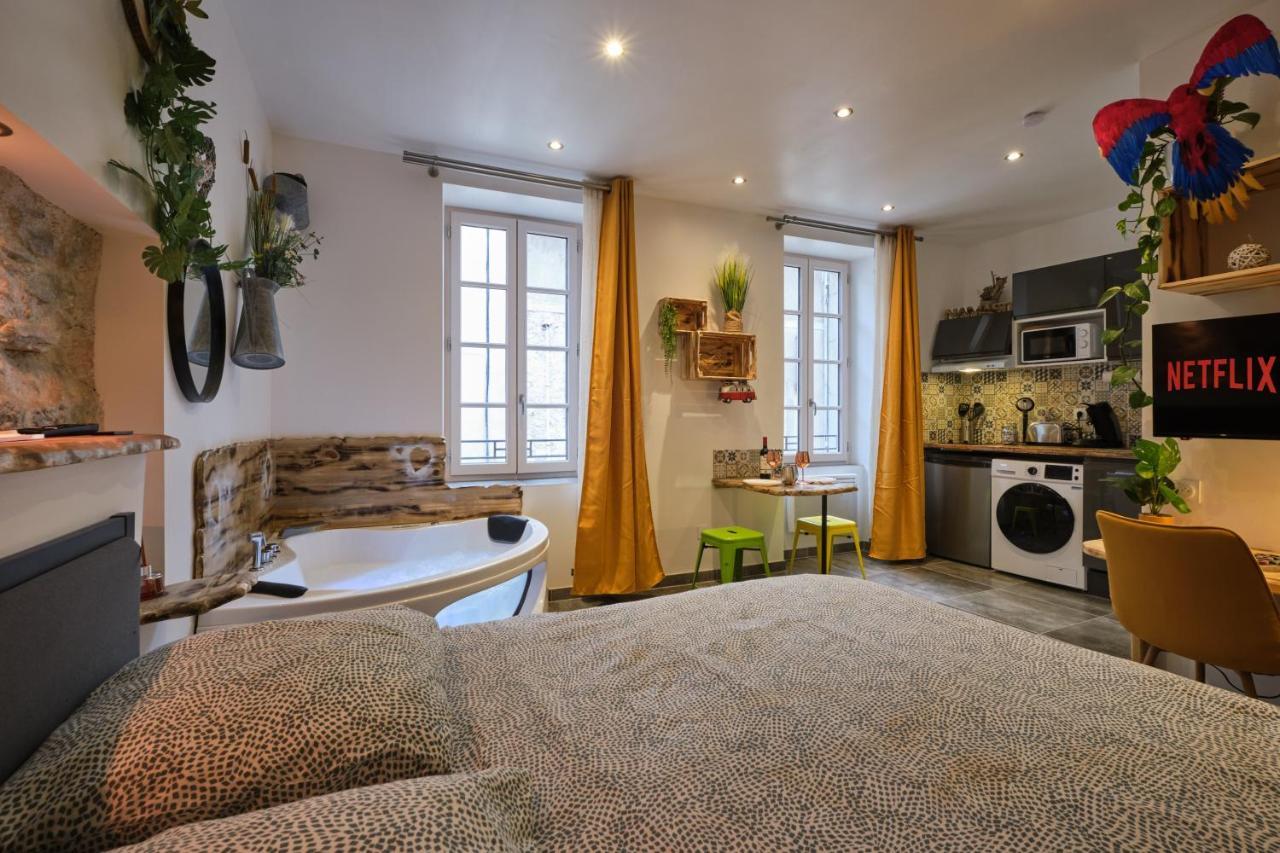 Place Carnot - Studio Tout Equipe Avec Jacuzzi Proche Toutes Commodites Carcassone Kültér fotó